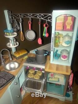 american girl doll gourmet kitchen set