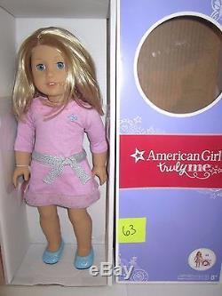 New American Girl Truly Me Doll 63 Light Skin Blonde Hair Blue