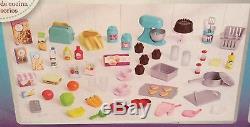 100-piece 18 Doll KITCHEN +Refrigerator Set Food Dishes for American Girl Boy