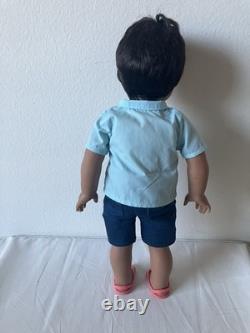 18 American Girl 2017 Truly Me Boy Doll #76 Dark Hair/Eyes Sun And Fun Outfit
