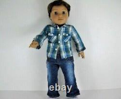 18 American Girl Boy Doll Logan Everett With Outfit