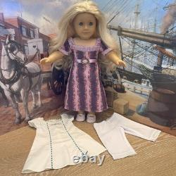 18 American Girl Caroline Lot Retired with Pantaloons, Nightgown, Holiday Dress