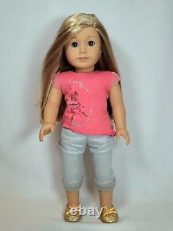 18 American Girl Doll 2014 GOTY Isabelle Palmer with Meet Outfit Hair Extensions