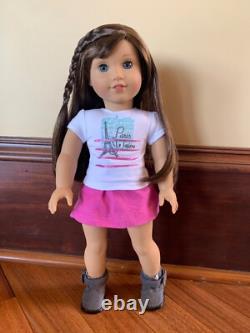 18 American Girl Doll 2015 GOTY Grace Thomas Pierced Ears Blue Eyes Side-Bangs