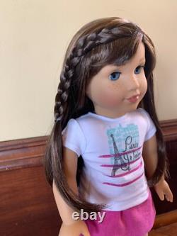18 American Girl Doll 2015 GOTY Grace Thomas Pierced Ears Blue Eyes Side-Bangs