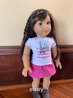 18 American Girl Doll 2015 GOTY Grace Thomas Pierced Ears Blue Eyes Side-Bangs