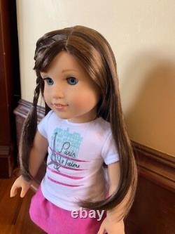 18 American Girl Doll 2015 GOTY Grace Thomas Pierced Ears Blue Eyes Side-Bangs