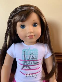 18 American Girl Doll 2015 GOTY Grace Thomas Pierced Ears Blue Eyes Side-Bangs