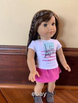 18 American Girl Doll 2015 GOTY Grace Thomas Pierced Ears Blue Eyes Side-Bangs