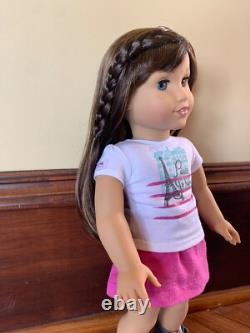 18 American Girl Doll 2015 GOTY Grace Thomas Pierced Ears Blue Eyes Side-Bangs