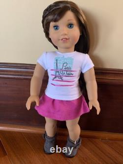 18 American Girl Doll 2015 GOTY Grace Thomas Pierced Ears Blue Eyes Side-Bangs