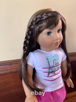18 American Girl Doll 2015 GOTY Grace Thomas Pierced Ears Blue Eyes Side-Bangs