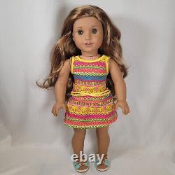18 American Girl Doll 2016 GOTY Lea Clark with Meet Outfit, Hazel Eyes, Wavy Hair