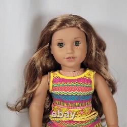 18 American Girl Doll 2016 GOTY Lea Clark with Meet Outfit, Hazel Eyes, Wavy Hair