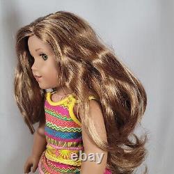 18 American Girl Doll 2016 GOTY Lea Clark with Meet Outfit, Hazel Eyes, Wavy Hair