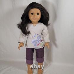 18 American Girl Doll JLY Truly Me #41 Dark Brown/Black Curly Hair, Green Eyes