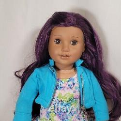 18 American Girl Doll JLY Truly Me #86 Purple Curly Hair, Brown Eyes, Med. Skin