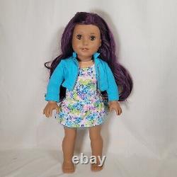 18 American Girl Doll JLY Truly Me #86 Purple Curly Hair, Brown Eyes, Med. Skin