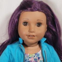 18 American Girl Doll JLY Truly Me #86 Purple Curly Hair, Brown Eyes, Med. Skin