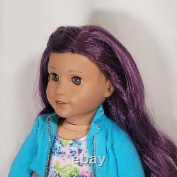 18 American Girl Doll JLY Truly Me #86 Purple Curly Hair, Brown Eyes, Med. Skin