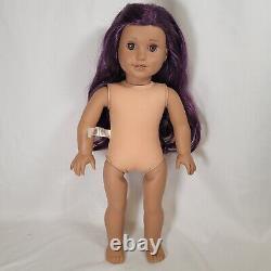 18 American Girl Doll JLY Truly Me #86 Purple Curly Hair, Brown Eyes, Med. Skin