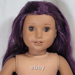 18 American Girl Doll JLY Truly Me #86 Purple Curly Hair, Brown Eyes, Med. Skin