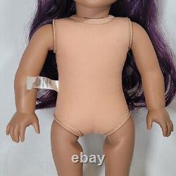 18 American Girl Doll JLY Truly Me #86 Purple Curly Hair, Brown Eyes, Med. Skin