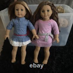 18 American Girl Doll Marie-Grace Gardner Brown And A Truly Me Doll