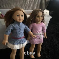18 American Girl Doll Marie-Grace Gardner Brown And A Truly Me Doll