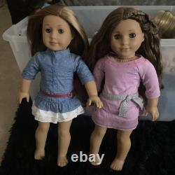 18 American Girl Doll Marie-Grace Gardner Brown And A Truly Me Doll