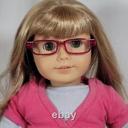 18 American Girl JLY Truly Me Doll #52 Blond Hair, Bangs, Green Eyes, Display