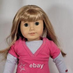 18 American Girl JLY Truly Me Doll #52 Blond Hair, Bangs, Green Eyes, Display