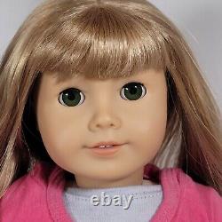 18 American Girl JLY Truly Me Doll #52 Blond Hair, Bangs, Green Eyes, Display