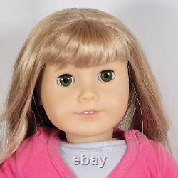 18 American Girl JLY Truly Me Doll #52 Blond Hair, Bangs, Green Eyes, Display