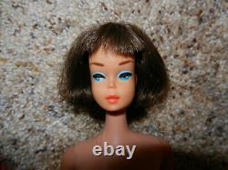 1965 Vintage Brunette Long Hair American Girl Barbie In Oss Htf Rare