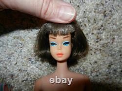 1965 Vintage Brunette Long Hair American Girl Barbie In Oss Htf Rare