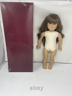 1989 Pleasant Company American Girl Samantha Doll white body brown Eyes