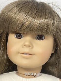 1989 Pleasant Company American Girl Samantha Doll white body brown Eyes