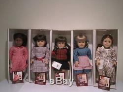 1990's American Girl Doll Lot Of Five 18 Dolls And The Matching 6 Dolls