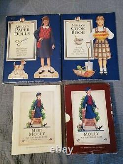 1993 American Girl Molly Doll with box and book set. Seldom played with