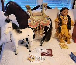 2002 Kaya ORIGINAL American Girl doll Steps High (& Foal) With Saddle