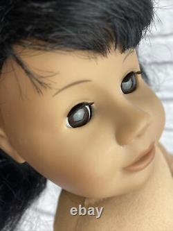 2008 AMERICAN GIRL DOLL JLY #11 BLACK HAIR BROWN EYES Nude Medium Skin HTF