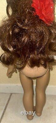 2013 American Girl Doll Auburn Hair Blue Eyes (20E4868) tan skin withaccessories