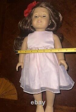 2013 American Girl Doll Auburn Hair Blue Eyes (20E4868) tan skin withaccessories
