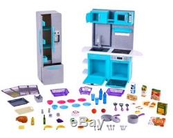 2018 64-piece 18 Doll KITCHEN+Refrigerator Set for My Life as American Girl Boy