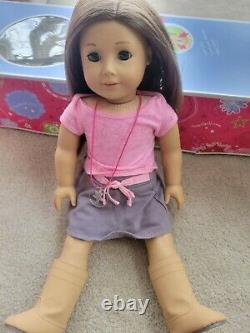 AMERICAN GIRL DOLLS LOT WITH ACCESSORIES, CLOTHES, 1 with pierced ears