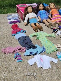 AMERICAN GIRL DOLLS Lot of 3 Original Boxes Accessories- Outfits-Nicki