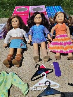 AMERICAN GIRL DOLLS Lot of 3 Original Boxes Accessories- Outfits-Nicki