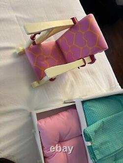 AMERICAN GIRL DOLL LOT (3 DOLLS) + Accessories & Clothes & Day Bed & Chair