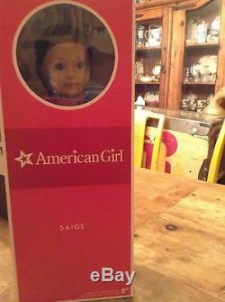 AMERICAN GIRL DOLL SAIGE 18 GOTY 2013. NEW IN BOX NRFB Complete Ring And Book